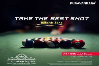 Purva Coronation Square offer billiards zone in Bangalore